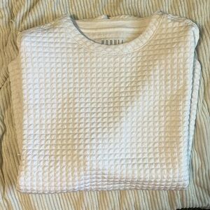 NOBULL White Textured Sweatshirt